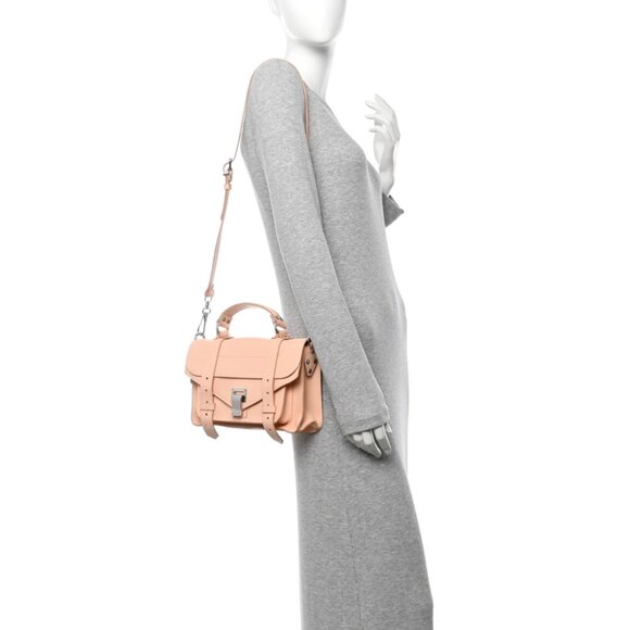 Proenza Schouler  Lambskin Tiny PS1 Satchel Peach NWT - Picture 2 of 10